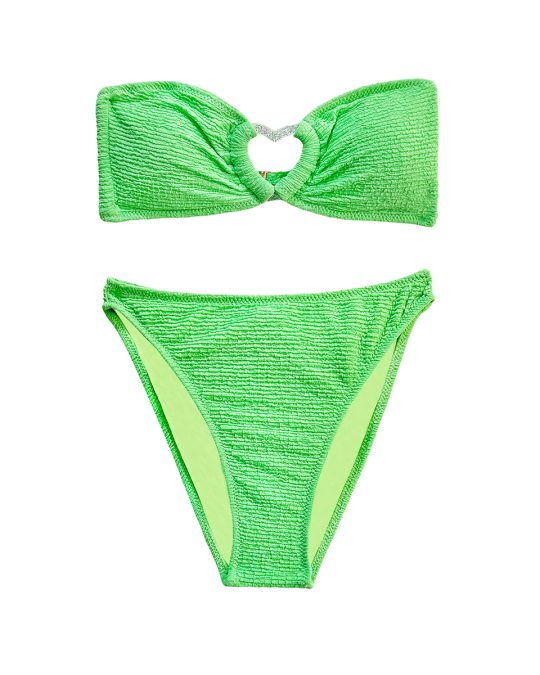 Rode Ibiza Ruches Bandeau Bikini main image 0