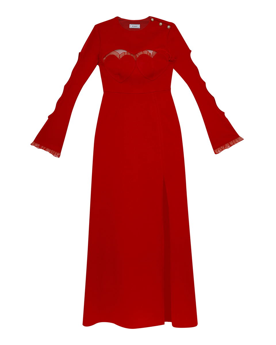Red Side Slits Dress – VÉV COLLECTIONS