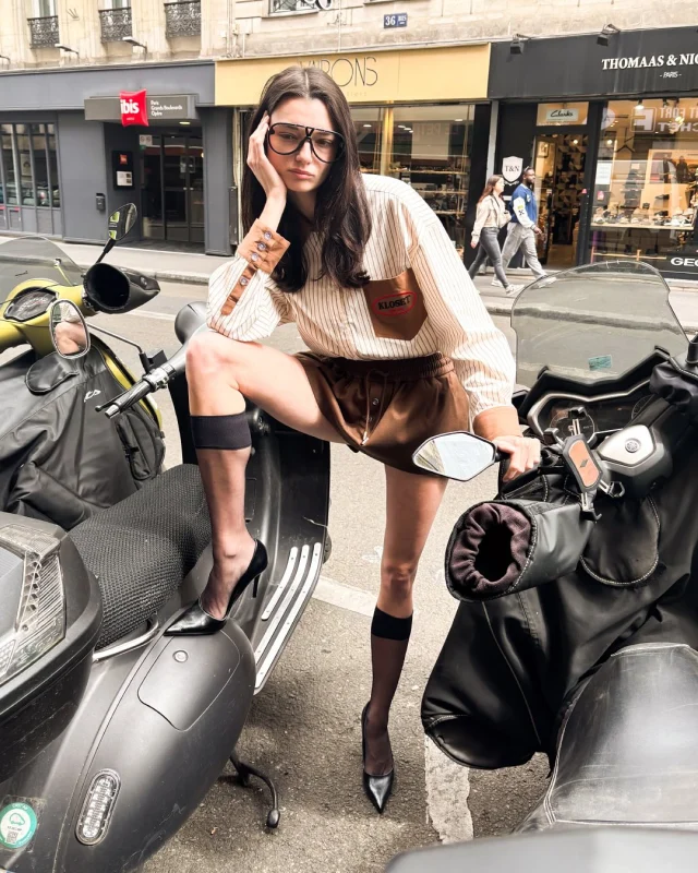 Parked outside the market but dressed for the runway 🚦  #klosetLS25 #OnandOn