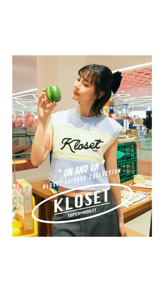 Try On time! Lost in the supermarket and got the style on point.  Review & Try On Kloset Leisure Collection “On and On”. Caption with @gracebudsarin 🛒🍎🍞  #klosetLS25 #OnandOn