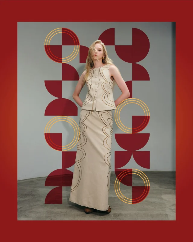 Celebrating the season with a touch of oriental charm.
Butterfly Embroidered Sleeveless Top and Butterfly Embroidered Skirt bringing elegance, luck and new beginnings in every detail.  #KlosetRS26
#klosetkissoflife