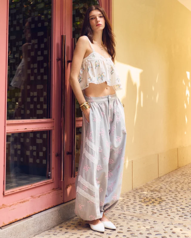 Coral Embroidered Cami Top with Lace Straps — softly detailed, effortlessly undone.  #KlosetSS26
#KlosetLettingGo