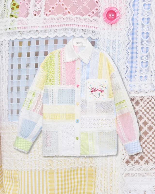 Crafted piece by piece from the finest selected fabrics, brought to life with embroidery and intricate lace.
This pastel shirt designed to be the highlight of the season.  #KlosetSS26 
#KlosetLettingGo. .