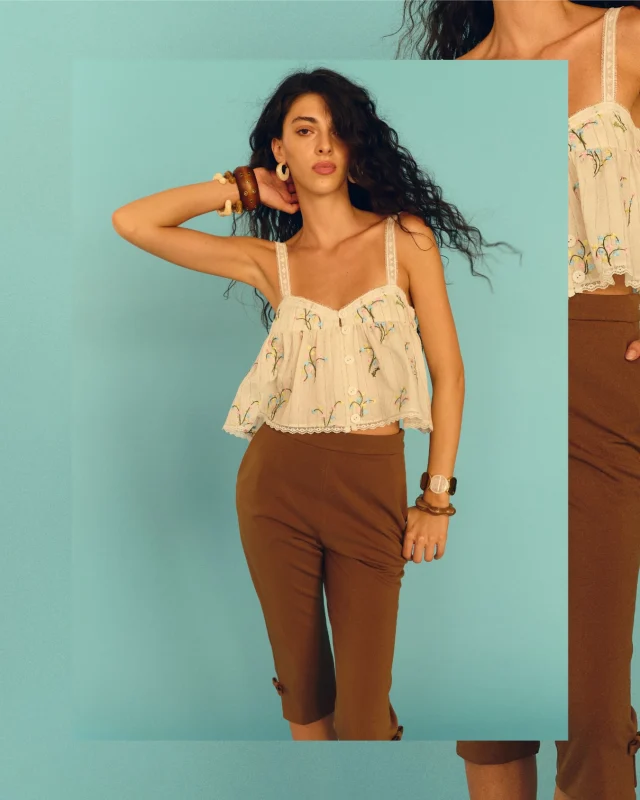 Balancing softness with a sharper edge —Petite Bow capri pants make all the difference.  #KlosetSS26 #KlosetLettingGo