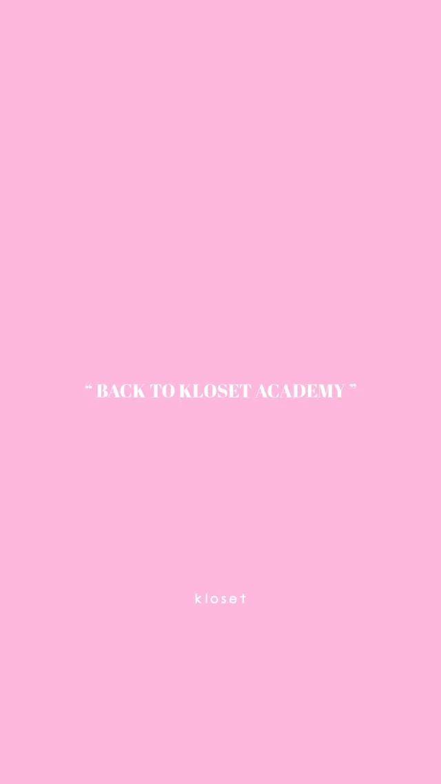 Welcome back to Kloset Academy  Stay tuned 
Kloset Leisure Collection 2026 coming soon.