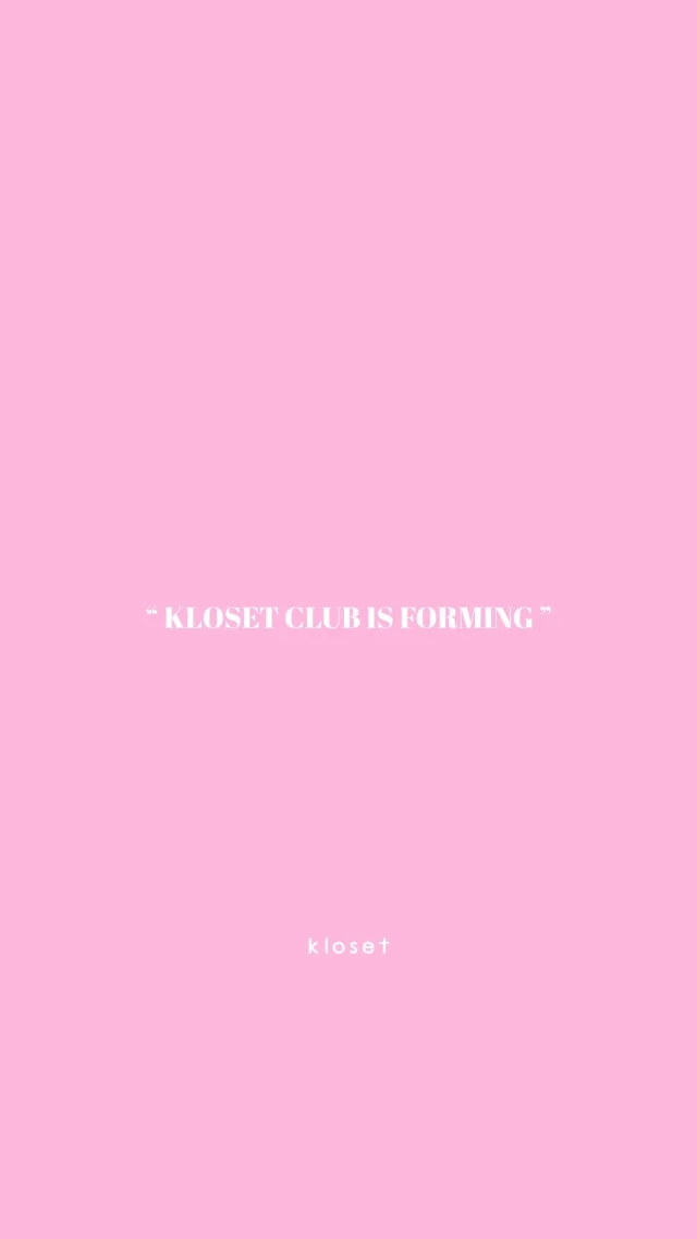 Back to Kloset Academy  Kloset club applications are now open.
Which club are we joining this semester?  Stay tune for.