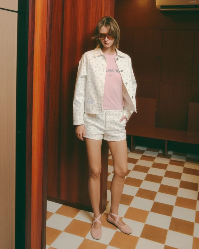 Locker room nostalgia, reimagined.
The Varsity Floral Jacket and shorts pairs playful florals with Win spirit Tee for everyday dressing.  #KlosetLS26
#KlosetAtYourBest