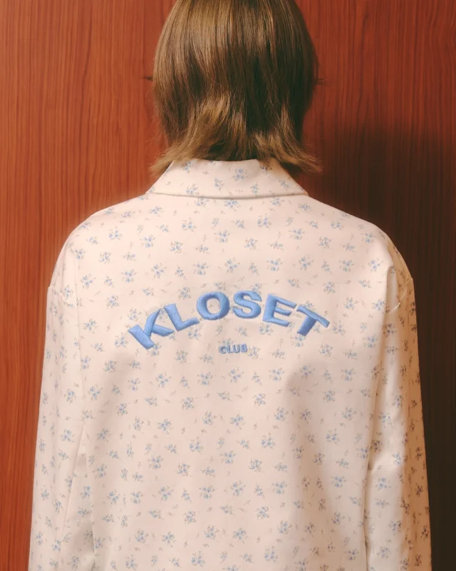 The varsity mood, in bloom. 
Finished with signature back embroidery and delicate floral details.  #KlosetLS26
#KlosetAtYourBest
