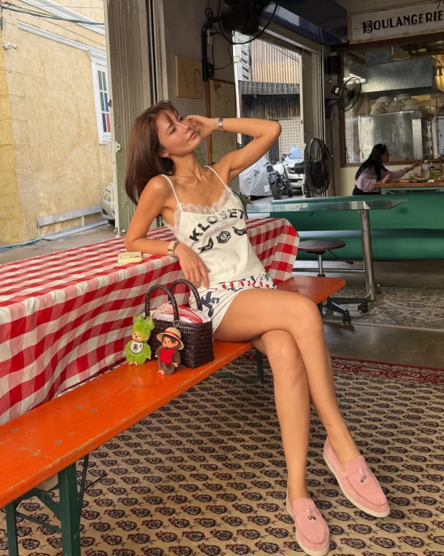 As seen on @namtanlitaa the girls who always get it right. Wearing Kloset Varsity Lace Camisole and Legacy Harmonics Mini Skirt.  #KlosetLS26
#KlosetAtYourBest