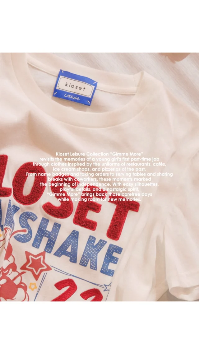You’re hired! 💌  Remember your first part-time job?
The uniform, the name tag, the little pocket money—and all the fun in between.  Kloset Leisure Collection “Gimme More” brings those memories back, so you can wear them all over again.  #klosetLS26
#Klosetgimmemore